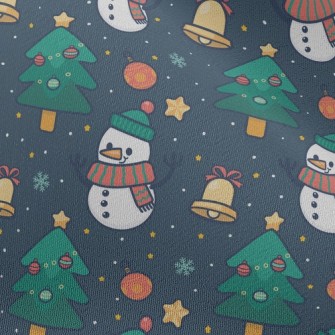 Cartoon Snowman Chiffon