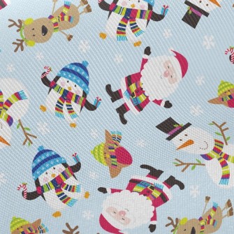 Santa Claus And Friends Twill