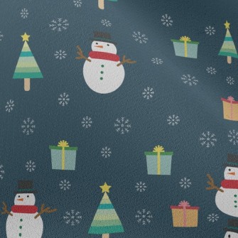 Snowflake Snowman Chiffon