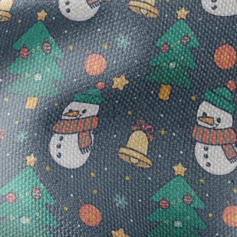 Cartoon Snowman Waterproof Canvas