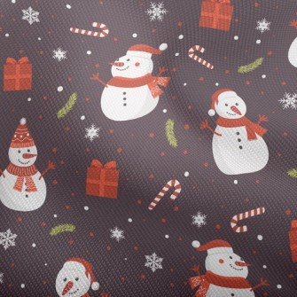 Happy Snowman With Scarf Dobby