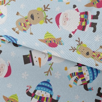 Santa Claus And Friends Waterproof Oxford