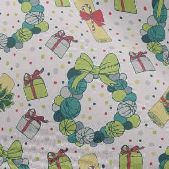 Bow Christmas Wreath Chiffon