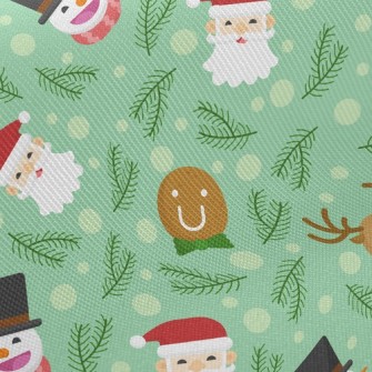 Merry Christmas Characters Twill