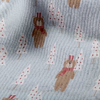 Christmas Scarf Bear Terry