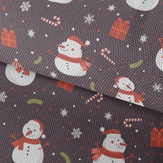 Happy Snowman With Scarf Waterproof Oxford
