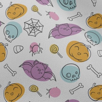 Bat Pumpkin Spider Chiffon