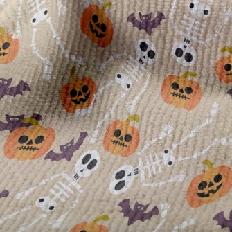 Pumpkins And Skeletons Terry