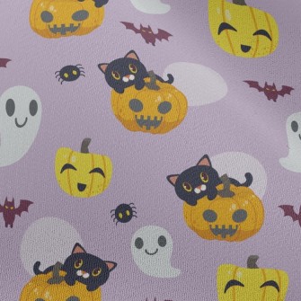 Ghost And Black Cat Chiffon