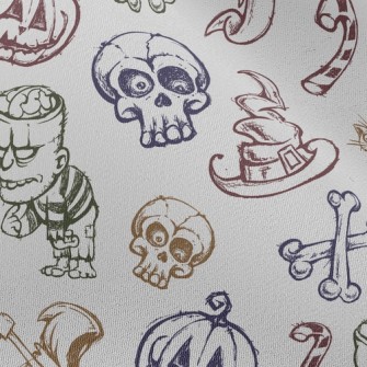 Frankenstein And Death Chiffon