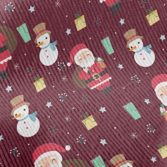 Santa Claus Delivering Gifts Standard Corduroy