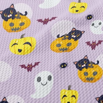 Ghost And Black Cat Birdseye Piqué