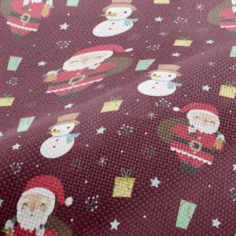 Santa Claus Delivering Gifts Performance Linen