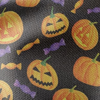 Horror Expression Pumpkin Waterproof Canvas