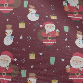 Santa Claus Delivering Gifts Chiffon