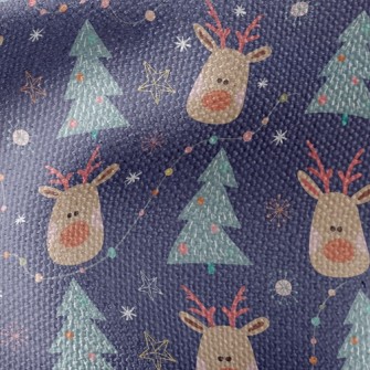 Christmas Reindeer Waterproof Canvas