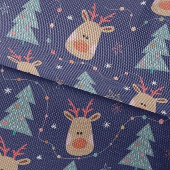 Christmas Reindeer Waterproof Oxford