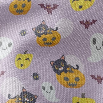 Ghost And Black Cat Waterproof Canvas