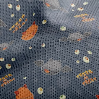 Bat Bell Eyes Athletic Mesh Flat Back