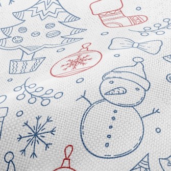 Christmas Pattern Snowman Performance Linen