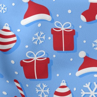 Candy Cane Santa Hat Stretch Ponte