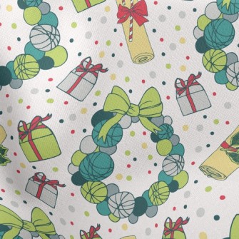 Bow Christmas Wreath Stretch Ponte