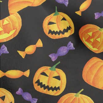 Horror Expression Pumpkin Micro Fleece