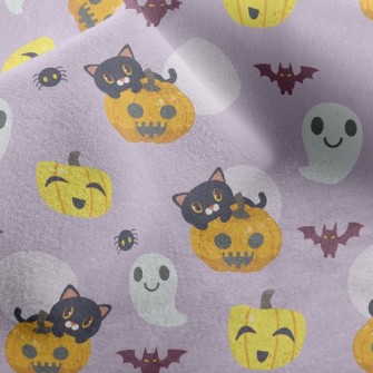 Ghost And Black Cat Micro Fleece