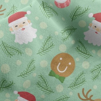 Merry Christmas Characters Micro Fleece
