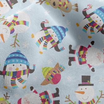 Santa Claus And Friends Micro Fleece