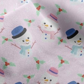 Snowman Goes On A Date Micro Fleece
