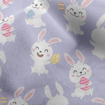 Happy Jumping Bunny Micro Fleece