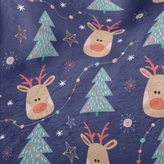 Christmas Reindeer Minky