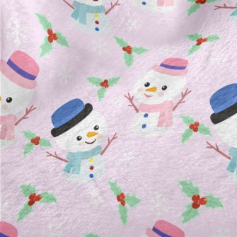 Snowman Goes On A Date Minky