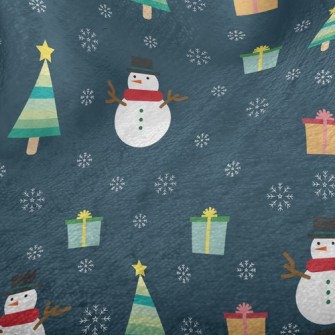 Snowflake Snowman Minky