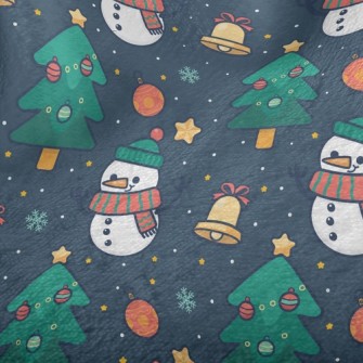 Cartoon Snowman Minky
