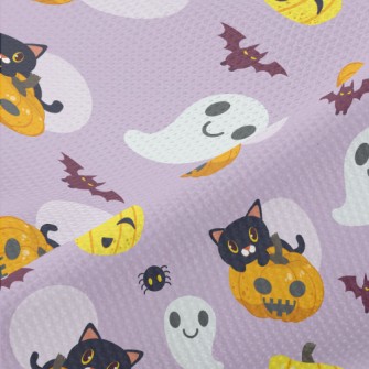 Ghost And Black Cat Piqué