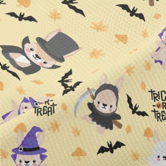 Funny Dressed Up Bunny Piqué