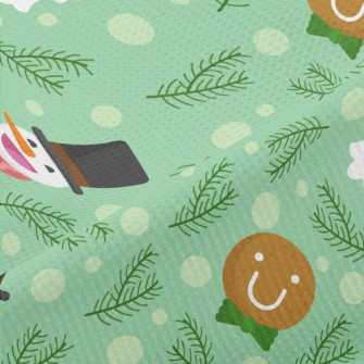 Merry Christmas Characters Piqué