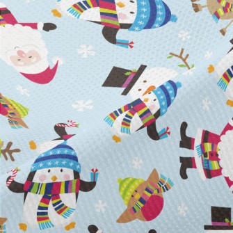 Santa Claus And Friends Piqué