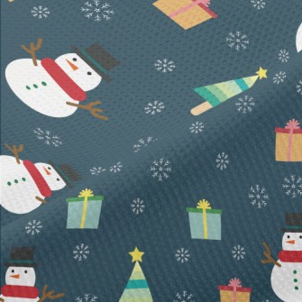 Snowflake Snowman Piqué