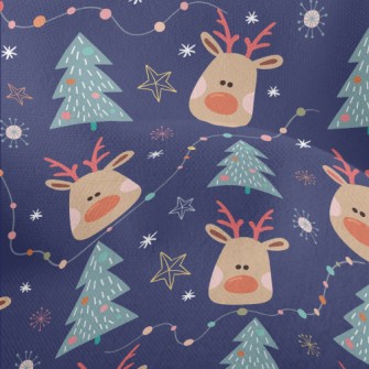Christmas Reindeer Lightweight Performance Linen