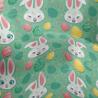 Happy Big-eyed Bunny Lightweight Performance Linen