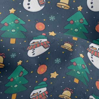 Cartoon Snowman Lightweight Performance Linen