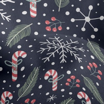 Candy Canes And Berries Lightweight Performance Linen