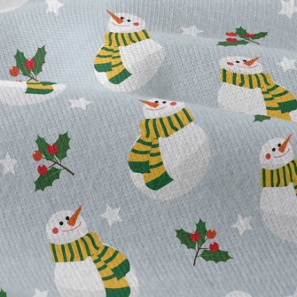 Playful Christmas Snowman Modern Jersey