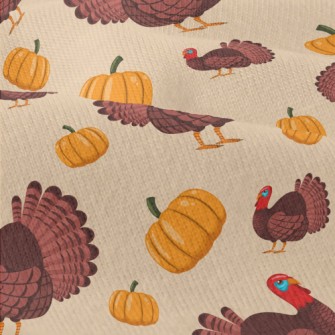 Turkey And Pumpkin Modern Jersey