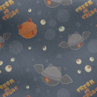 Bat Bell Eyes Jersey Backed Fleece