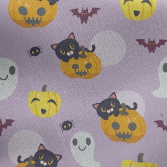 Ghost And Black Cat Jersey Backed Fleece