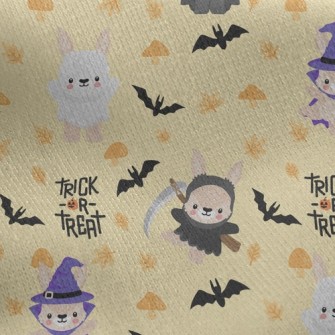 Funny Dressed Up Bunny Jersey Backed Fleece